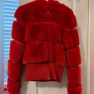 IAMGIA CROP FUR JACKET